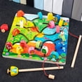 thumbnail image 1 of de Pesca Magnética de Montessori Preschool Tablero Early Educational Juguetes Puzzle Maze Actividad de Cumpleaños de Navidad Animal Hugo Number Puzzle Board, 1 of 9
