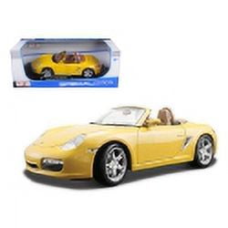 Porsche Boxster S Yellow Convertible 1/18 Diecast Model Car by