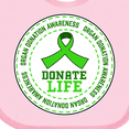 thumbnail image 4 of Inktastic Donate Life-Organ Donation Awareness Boys or Girls Baby Bib, 4 of 4