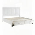 thumbnail image 5 of White Finish California King Platform Bed - 2 Drawers on Footboard - Easy Assembly, 5 of 8
