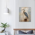 thumbnail image 3 of Nawypu  Bird Canvas Wall Art - Heron Painting with Gold Foil for Farmhouse Living Room Decor, 3 of 4