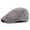 light grey, variant on Pure Cotton Beret. Men's Spring And Summer Thin Plaid Peaked Cap