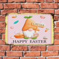 thumbnail image 4 of Lindo gnomo de Pascua feliz, rosa, amarillo con lunares blancos, letreros de metal vintage, decoración navideña de Pascua, letrero de hojalata, póster de metal de 8 x 12, 4 of 6