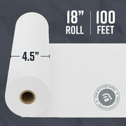 Bryco Goods White Kraft Butcher Paper Roll - 18 Inch x 100 Feet - Made in USA - Unwaxed and Uncoated Sublimation Paper - Food-Grade Wrapping Paper for All Meat Varieties