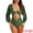 Army Green, variant on Women's 1 Piece Cut Out Ring Plunge Neck Shirred Bikini XS Green