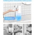 thumbnail image 2 of Dispensador automático de jabón, dispensador de jabón sin contacto recargable USB impermeable montado en la pared de 400 ml para cocina, baño kaili Sencillez, 2 of 5