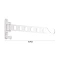thumbnail image 3 of MERILER Wall Mounted Clothes Hanger with Foldable Design, Space Saving Laundry Rack for Home Storage and Organization, 3 of 6