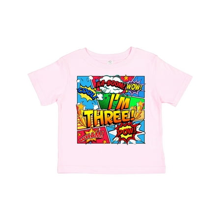

Inktastic I m Three Comic Book Gift Toddler Boy or Toddler Girl T-Shirt