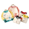 thumbnail image 3 of Cárdigan de terciopelo para niños, abrigo para niños y niñas, suéter deportivo para exteriores, uniforme de béisbol, 3 of 5