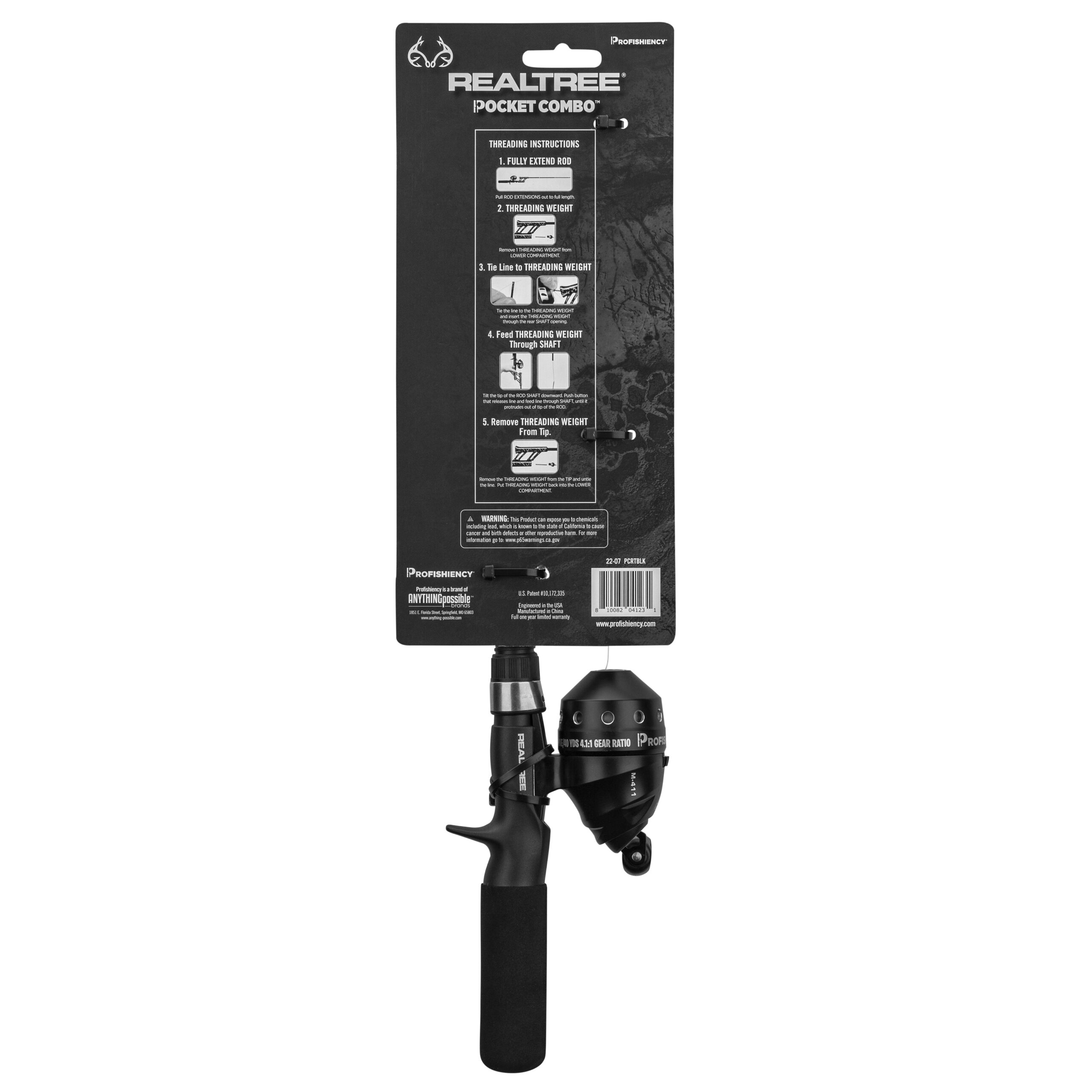 Realtree Pocket Combo Telescopic Spincast Rod