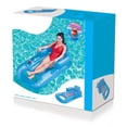 thumbnail image 5 of CSSAD Pool Floats Lounger, Inflatable Tanning Pool Lounger for Adults, Outdoor Float for Backyards, Beach & Summer Water Parties, Large 65" x 35" Sunbathing (Blue), 5 of 6