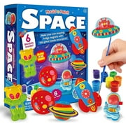 ONXE Kids Paint Set,DIY Outer Space Craft Kits with Magnet,Arts and Crafts for Kids,Astronaut Toys Gifts for Girls Boys Birthday Easter Christmas