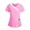 Blue, variant on Avrnliq Women's Scrub Top V-Neck Modern Classic Fit with Functional Pockets