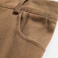thumbnail image 5 of Men's Casual Pants Men's Loose Texture Basic Solid Color Pants Casual Long Brown XL, 5 of 8