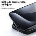 thumbnail image 4 of for iPhone 14 Pro Max Carbon Fiber Case, Luxury Slim Thin Magnetic Double Ring Stand Anti-Fall Soft Frame with Magsafe Lightweight Shock-Absorbent Back Case for iPhone 14 Pro Max, Black, 4 of 6