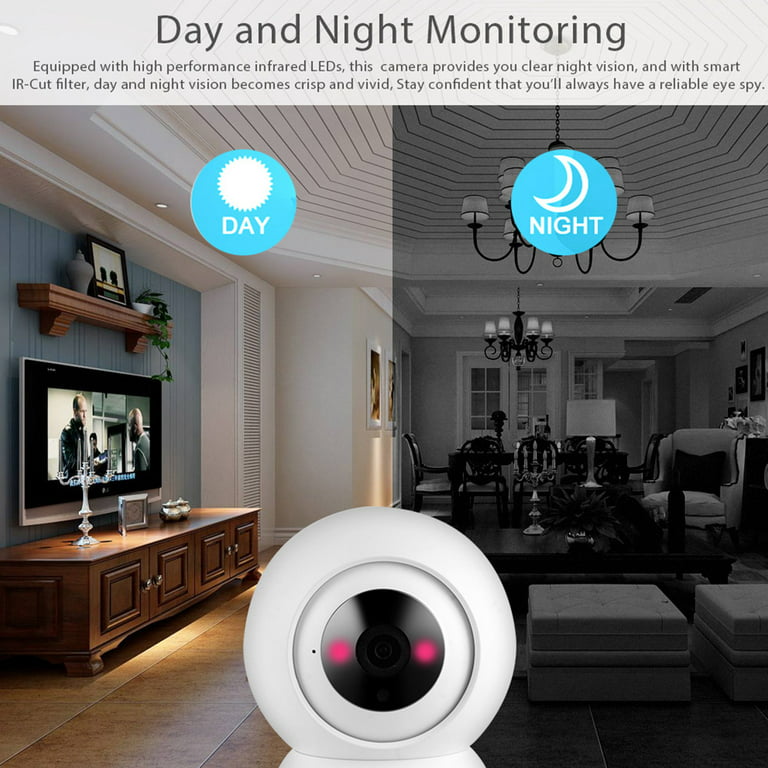 LS VISION Tuya Application caméra intelligente de Vision nocturne sans fil  1080P HD WiFi sonnette vidéo