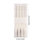 thumbnail image 3 of Velas Cónicas Bañadas En Parafina 4 velas cónicas galvanizadas blancas. Caja de 4 velas de cera de asta larga para decoración romántica de bodas y restaurantes. JASKFLY, 3 of 8