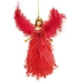 thumbnail image 2 of 7.5In Christmas Tree Topper Fairy Angel Christmas Tree Pendant Fabric Angel Christmas Tree Topper For Christmas Decorations Tree Ornament, 2 of 3