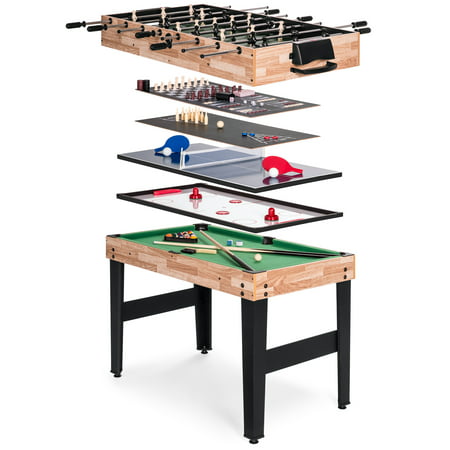 Best Choice Products 10-in-1 Game Table with Foosball, Pool, Shuffleboard, Ping Pong, Hockey, and