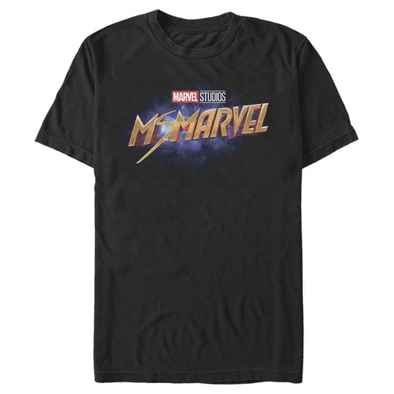 Men's Marvel Ms. Marvel Logo  Graphic Tee Black Medium
