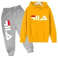 thumbnail image 3 of Conjuntos de ropa deportiva para niños de 3 a 14 años, con capucha y pantalones, 2 piezas, tendencia de otoño y primavera, 3 of 5