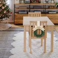 thumbnail image 4 of Mini Christmas Wreath 5 Inch Cabinet Door Hanging with Ribbon Bow Berries, Small Artificial Wreath for Kitchen Window Front Door, Farmhouse Wall Xmas Party Decor Ornament 6PC, 4 of 5