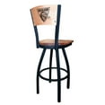 thumbnail image 2 of Holland Bar Stool  30 in. L038 - Black Wrinkle UAB Swivel Bar Stool with Laser Engraved Back, 2 of 3