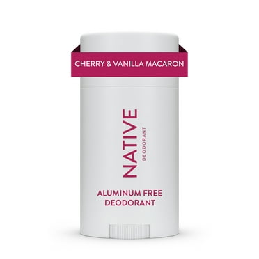 Native Deodorant, Aluminum Free, Cherry & Vanilla Macaron, Deodorant for Women and Men, 2.65 oz
