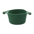thumbnail image 2 of Dongrere Woven Round Storage Basket with Handles, Desktop Small Bin, Storage Organizer for Bathroom Living Room Bedroom Use, 6.6x4.7 Inch, Green, 2 of 6