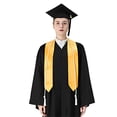 thumbnail image 4 of Accessoires de Décoration de Graduation Unisexe Adulte Foulard de Graduation Simple Robe de Bachelier Foulard pour Commencements Académiques Célébration Uniforme, 4 of 4