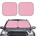 thumbnail image 2 of Gukieu bows Print Car Windshield Sun Visor, Foldable Anti-UV Car Sun Visor Suitable for Vans, Trucks Car Accessories-Medium, 2 of 6