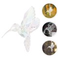 thumbnail image 4 of 2 piezas de colibrí iridiscente decoración colgante de colgantes adornos de pájaros transparentes con cuerda colgante para decoraciones de fiesta en el hogar, 4 of 7