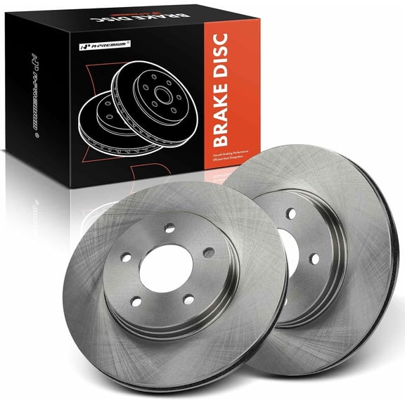 A-Premium 11.65 Inch (296mm) Front Vented Disc Brake Rotors Set Compatible with Select Chevrolet, Pontiac and Saturn Models - Equinox 2005-2006, Torrent 2006, Vue 2002-2007 2-PC Set