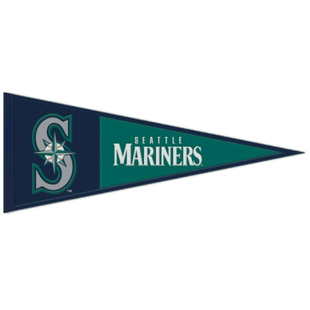 WinCraft Seattle Mariners 13 x 32 Wool Primary Logo Pennant