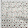 thumbnail image 4 of Soimoi Llama Alpaca Print,Cotton Cambric, Quilting Fabric Sold by The Yard 42 Inch Wide, Medium Weight Cotton Fabric, SewingSupplies,Red & White, 4 of 5