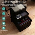 thumbnail image 4 of Escritorio para Computadora 120 cm con Cajonera, Luces LED, Tomas de Corriente, Soporte para Monitor y Repisas, para Oficina, Estudio y Gaming, 4 of 7