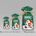 thumbnail image 3 of 5/10 piezas Bolsa de dulces de Año Nuevo 2022 Bolsa de regalo de Papá Noel Bolsa con cordón crujiente de copos de nieve Decoraciones de Feliz Navidad para el hogar Regalo de Navidad, 3 of 5