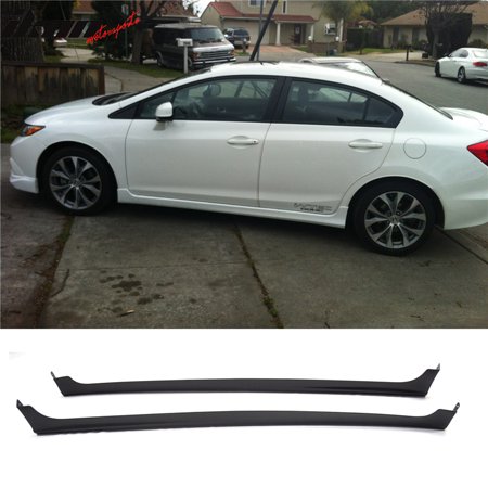 2000 Honda Civic 4 Door - Compatible with 12-13 Honda Civic Sedan 4 Door MD Style Side Skirts Rocker Panels PP