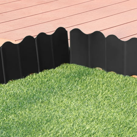 ViiTech 20 Pcs Garden Fence Lawn Edging Boarder Flexible Interlocking ...