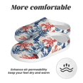 thumbnail image 6 of Daiia Red Lobster Print Women’s Fuzzy Slippers Memory Foam Lightweight House Shoes Cozy Loafer Flannel House Shoes-42/43, 6 of 7