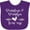 Purple, variant on Inktastic Grandma and Grandpa Love Me- Heart Grandchild Boys or Girls Baby Bib