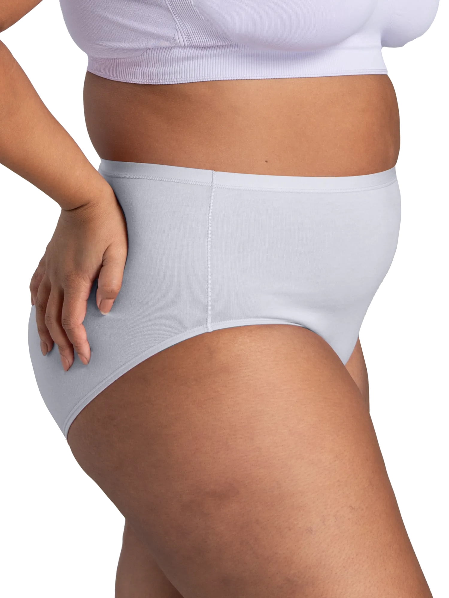 Fruit of the Loom Fit for Me Women's Plus Size 360 Cotton Stretch