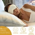 thumbnail image 4 of PROMEED 100% Mulberry Silk Pillowcase White with Zipper, Natural 23 Momme Silk Pillow Case for Sensitive Skin, Soft Anti Acne Pillowcase (Standard 20"x26", White), 4 of 6