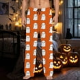 thumbnail image 2 of CONFREE Halloween Pajama Pants for Men Hallowmas Pj Pants for Men Pumpkin Ghost Print Lounge Bottoms Elastic Waist Drawstring Sleepwear With Pockets, 2 of 6
