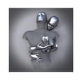 thumbnail image 1 of Figura decorativa de metal con forma de corazón en 3D, arte moderno, lienzo, pintura para colgar en la pared, sin marco, decoración de habitación, 1 of 9
