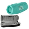 JBL Charge 5 Portable Waterproof Bluetooth Speaker plus B2C Hardshell Travel Case