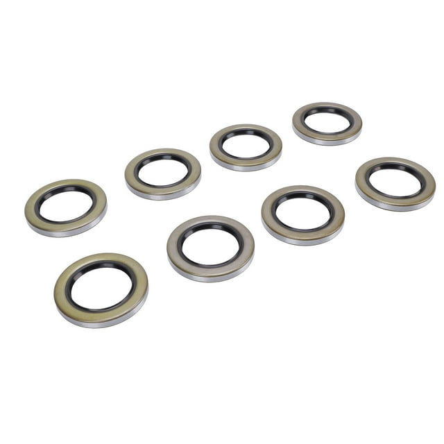 Trailer Hub Wheel Grease Seal, 8PCS High Strength Heavy Duty Double Lip Grease Seals for Spindles Of Trailer RV