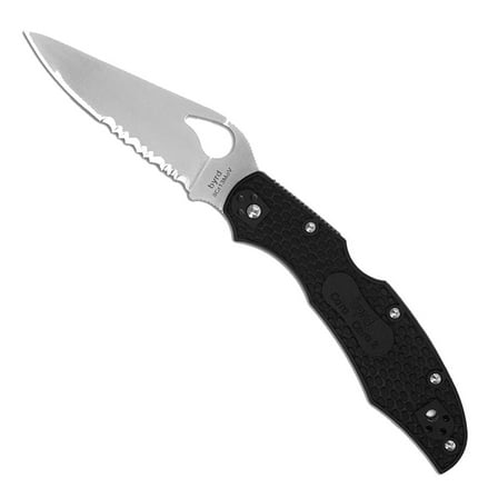 SPYDERCO BYRD CARA CARA FOLDER SS DROP POINT COMBO EDGE FRN HNDL