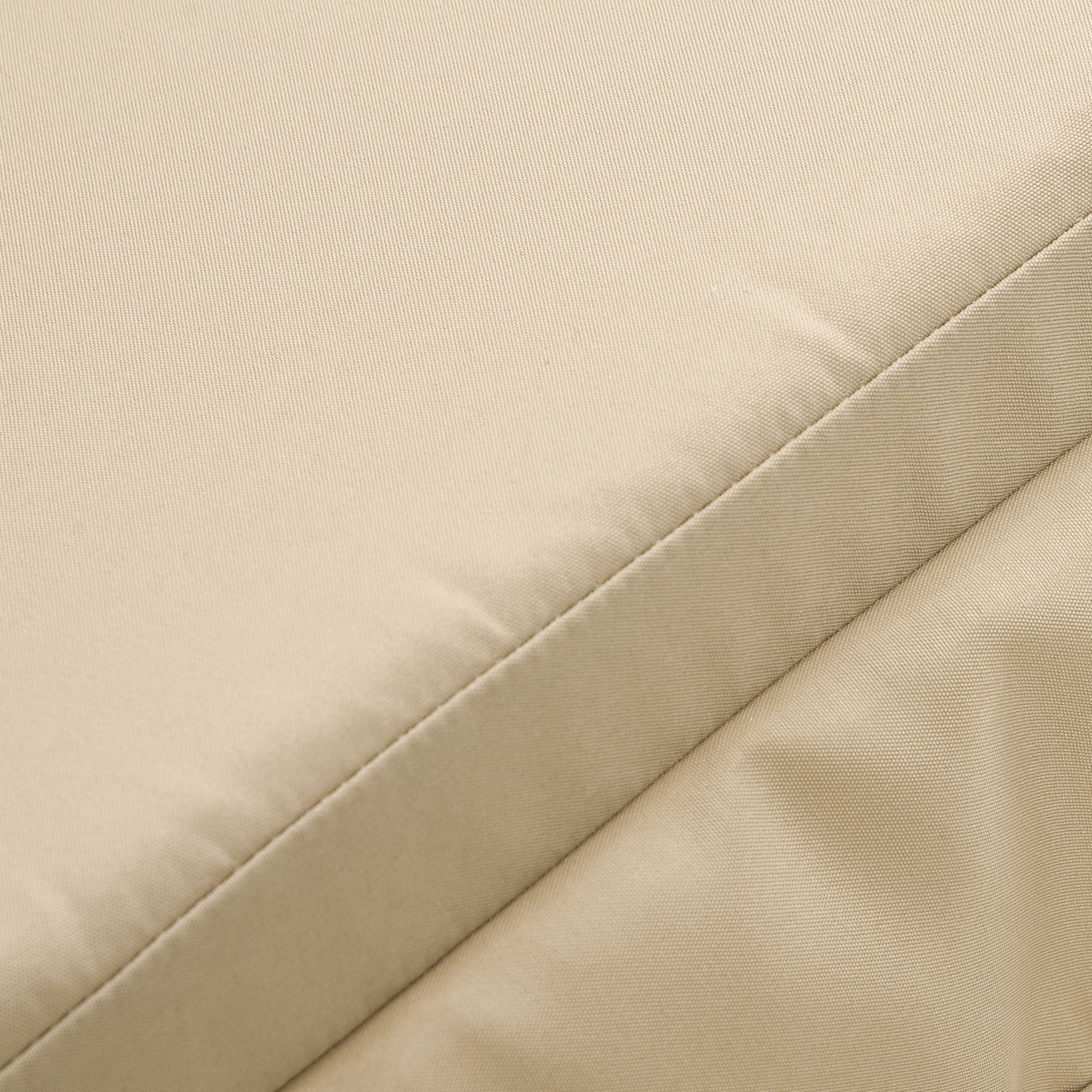 Outsunny 2-Piece Beige Outdoor Porch Swing Cushion Set, Tufted Polyester Seat and Backrest Replacement Cushions with Foam, 48.75" L x 21.75" W for Patio Furniture and Gardens