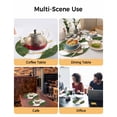 thumbnail image 6 of Round Placemats Set of 4 Green White Marble Place Mats Washable Woven Placemat Gold Abstract Art Circle Braided Table Mat for Kitchen Dining Table Party Home Decor 15 Inch, 6 of 8